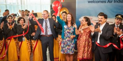 Air India flyger den nya direktlinjen med en Dreamliner